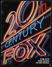 7x031 20TH CENTURY FOX 1975 campaign book '74 Towering Inferno, Young Frankenstein & more!