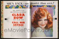 7x029 FOX FILMS 1932-33 campaign book '32 Clara Bow, Chandu, Congorilla, Will Rogers & more!