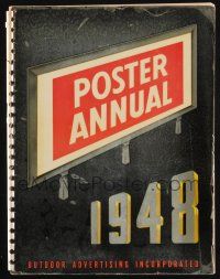 7x013 POSTER ANNUAL 1948 spiral-bound book '48 the best ad billboards from that year, many pictured