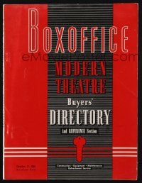 7x098 BOX OFFICE section 2 exhibitor magazine October 17, 1960 cool Latin-American theaters & more!