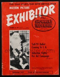 7x101 EXHIBITOR exhibitor magazine December 25, 1957 Brothers Karamazov, Sayonara & more!