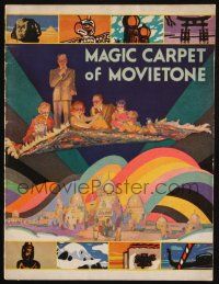 7x030 MAGIC CARPET OF MOVIETONE campaign book '31 a travelogue in natural sound!