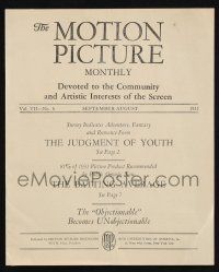 7x086 MOTION PICTURE MONTHLY exhibitor magazine Sep-Aug 1931 by Will Hays & his Production Code!