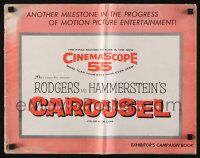 7x483 CAROUSEL pressbook '56 Shirley Jones, Gordon MacRae, Rodgers & Hammerstein musical!