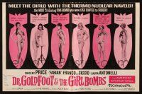 7x528 DR. GOLDFOOT & THE GIRL BOMBS pressbook '66 Mario Bava, Vincent Price & sexy ladies!