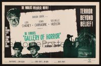 7x531 DR. TERROR'S GALLERY OF HORROR pressbook '67 terror from beyond the grave, wacky monster art!