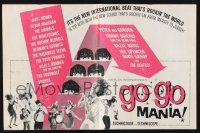 7x587 GO GO MANIA pressbook '65 Pop Gear, The Beatles, rock & roll, the new international beat!