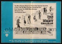 7x611 HIGH & THE MIGHTY pressbook '54 John Wayne, Claire Trevor, directed by William Wellman!