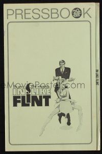 7x629 IN LIKE FLINT pressbook '67 art of secret agent James Coburn & sexy Jean Hale by Bob Peak!