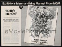 7x651 KELLY'S HEROES pressbook '70 Clint Eastwood, Telly Savalas, Jack Davis artwork!