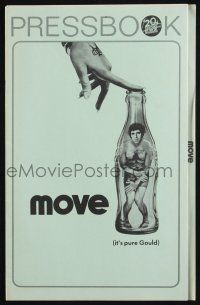 7x717 MOVE pressbook '70 best Elliott Gould in Coke bottle art, it's got a lot to give & it's kinky!