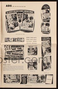 7x399 12 TO THE MOON/ELECTRONIC MONSTER pressbook '60 cool sci-fi double bill!