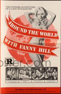 7x425 AROUND THE WORLD WITH FANNY HILL pressbook '74 Shirley Corrigan!