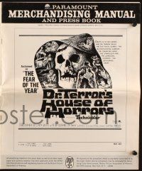 7x532 DR. TERROR'S HOUSE OF HORRORS pressbook '65 Christopher Lee, cool horror art!