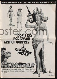 7x586 GLASS BOTTOM BOAT pressbook '66 artwork of sexy mermaid Doris Day, Rod Taylor
