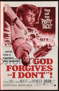 7x588 GOD FORGIVES I DON'T pressbook '69 they call gunslinger Terence Hill Pretty Face!