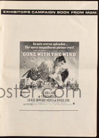 7x592 GONE WITH THE WIND pressbook R74 Clark Gable, Vivien Leigh, Leslie Howard, all-time classic!