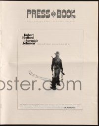 7x645 JEREMIAH JOHNSON pressbook '72 Robert Redford, Will Geer, directed by Sydney Pollack!