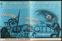 7x646 JOURNEY TO THE SEVENTH PLANET pressbook '61 they have terryfing powers of mind over matter!