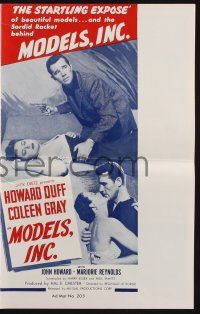 7x712 MODELS INC pressbook '52 Coleen Gray is on the make for fame and her beauty is for sale!