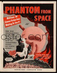 7x752 PHANTOM FROM SPACE English pressbook '53 strange alien visitor, is it man or monster?