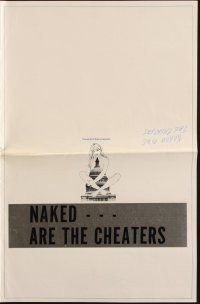7x757 POLITICIANS pressbook '70 Naked Are The Cheaters, sexy ladies seduce the politicians!