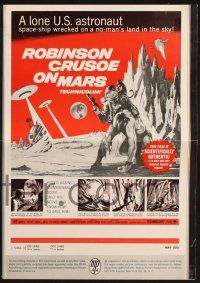 7x788 ROBINSON CRUSOE ON MARS pressbook '64 art of Paul Mantee & his man Friday Victor Lundin!