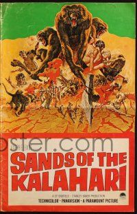 7x797 SANDS OF THE KALAHARI pressbook '65 the strangest adventure the eyes of man have ever seen!