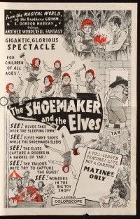 7x815 SHOEMAKER & THE ELVES pressbook '56 German fantasy, artwork of many elves!