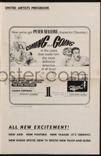 7x818 SHOT IN THE DARK/PINK PANTHER pressbook '66 wacky Peter Sellers double-bill!