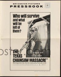 7x848 TEXAS CHAINSAW MASSACRE pressbook '74 Tobe Hooper cult classic slasher horror!