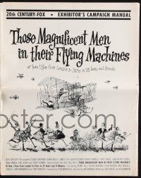 7x853 THOSE MAGNIFICENT MEN IN THEIR FLYING MACHINES pressbook '65 great wacky early airplanes!