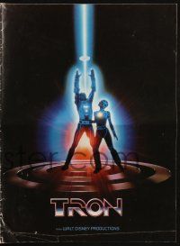 7x871 TRON pressbook '82 Walt Disney sci-fi, Jeff Bridges in a computer, cool special effects!