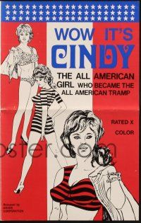 7x909 WOW IT'S CINDY pressbook '71 Uschi Digard, all American girl became the all American tramp!