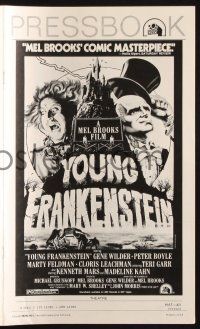 7x910 YOUNG FRANKENSTEIN pressbook '74 Mel Brooks, art of Gene Wilder, Peter Boyle & Marty Feldman