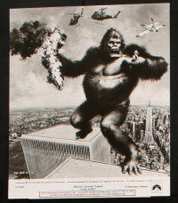 7x307 KING KONG presskit w/ 18 stills '76 John Berkey art of BIG Ape on the Twin Towers!