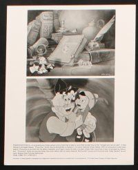 7x339 PINOCCHIO presskit w/ 4 stills R92 images from Disney classic fantasy cartoon!
