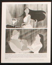 7x341 POCAHONTAS presskit w/ 5 stills '95 Walt Disney, Native American Indians, cartoon images!