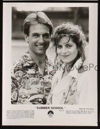 7x374 SUMMER SCHOOL presskit w/ 14 stills '87 Mark Harmon, Kirstie Alley, directed by Carl Reiner