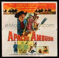 7y010 APACHE AMBUSH 6sh '55 Richard Jaeckel & Bill Williams vs Native American fury!