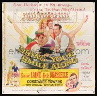 7y021 BRING YOUR SMILE ALONG 6sh '55 sexy Constance Towers & Lucy Marlow, first Blake Edwards!