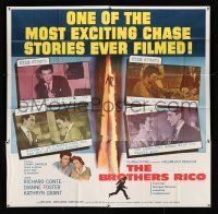 7y022 BROTHERS RICO 6sh '57 the terrifying story of 3 manhunted brothers & their women!