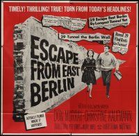 7y044 ESCAPE FROM EAST BERLIN 6sh '62 Robert Siodmak, escape from communist East Germany!