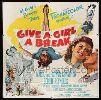 7y051 GIVE A GIRL A BREAK 6sh '53 great image of Marge & Gower Champion dancing, Debbie Reynolds!