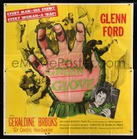 7y054 GREEN GLOVE 6sh '52 every man is Glenn Ford's enemy & every woman is a trap, cool art!