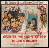 7y055 GUNS OF NAVARONE 6sh '61 Gregory Peck, David Niven & Anthony Quinn by Howard Terpning!