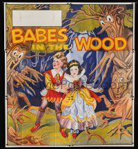 7y012 BABES IN THE WOOD stage play English 6sh '30s wonderful art of kids lost in the woods!