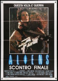 7y466 ALIENS Italian 1p '86 James Cameron, some places in the universe you don't go alone!