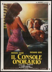 7y491 BEYOND THE LIMIT Italian 1p '83 different art of Richard Gere & sexy girl by Enzo Sciotti!