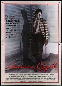 7y290 AMERICAN GIGOLO Italian 2p '80 male prostitute Richard Gere is being framed for murder!